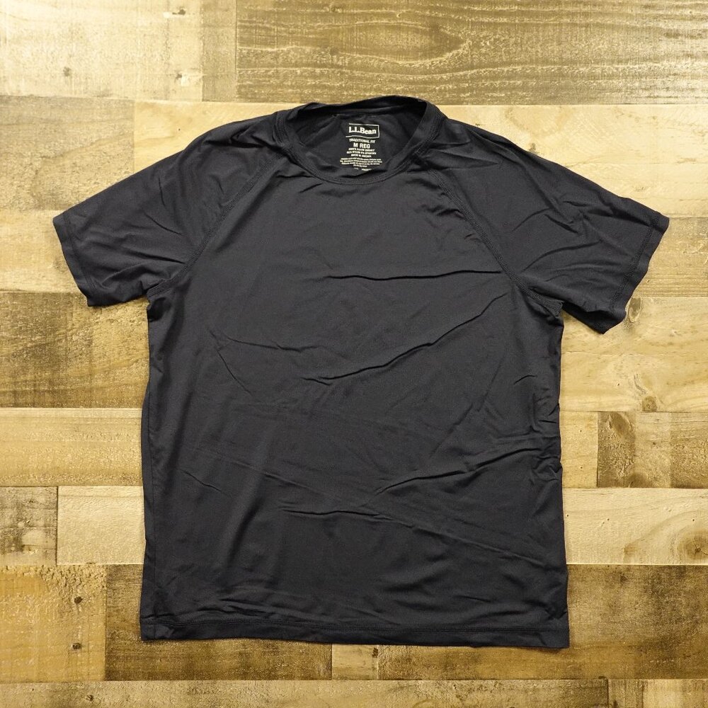 L.L.Bean Performance Tee Men’s Medium Dark Navy Stretch Active Shirt